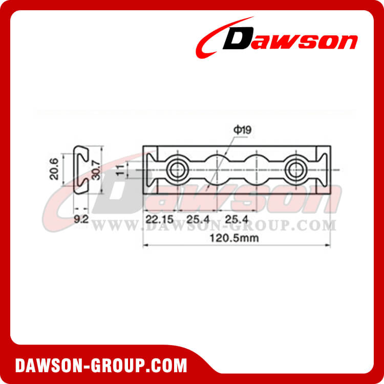 Riel tipo aleaci&oacute;n de aluminio ST6-1 - Dawson Group Ltd. - Fabricante, proveedor y f&aacute;brica de China