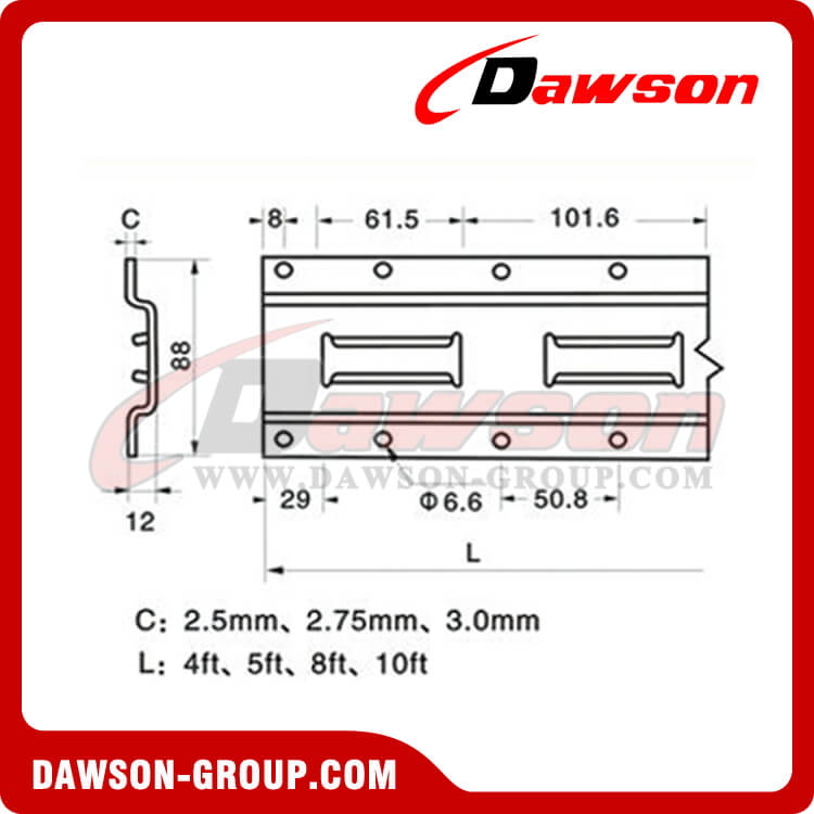 VE10-1 E Track Tipo vertical - Dawson Group Ltd. - Fabricante, proveedor y f&aacute;brica de China