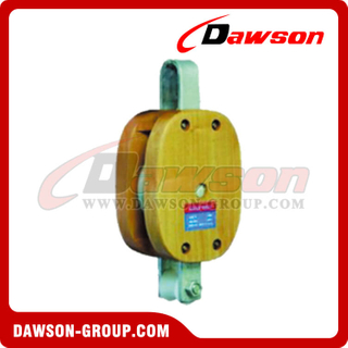 DS-B042 Bloco de madeira normal Single Sheave Without Shackle