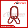 DS092 G80 tipo EE. UU. 3/4' - 2-3/4' conjunto de enlace maestro forjado para eslingas de elevación de cable/eslingas de cadena