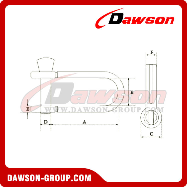 Grillete Dee de placa de acero inoxidable - Dawson Group Ltd. - Fabricante, proveedor y f&aacute;brica de China