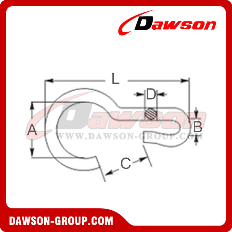 EN FORMA DE COPA+MOSQUETON+ZINCADO - DAWSON GROUP LTD.- FABRICANTE, PROVEEDOR, F&Aacute;BRICA DE CHINA