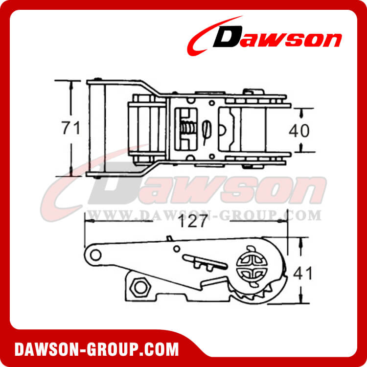 DSRB35201SS ステンレス鋼ラチェット バックル - 中国メーカー サプライヤー