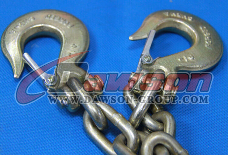 Conjunto de cadenas de seguridad para remolque G70 con pestillo de gancho deslizante en CADA extremo - Dawson Group Ltd. - Fabricante, proveedor y f&aacute;brica de China