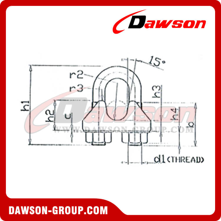 Clips para cable de alambre EN13411-5, maleable - Dawson Group Ltd. - Fabricante, proveedor, f&aacute;brica y exportador de China
