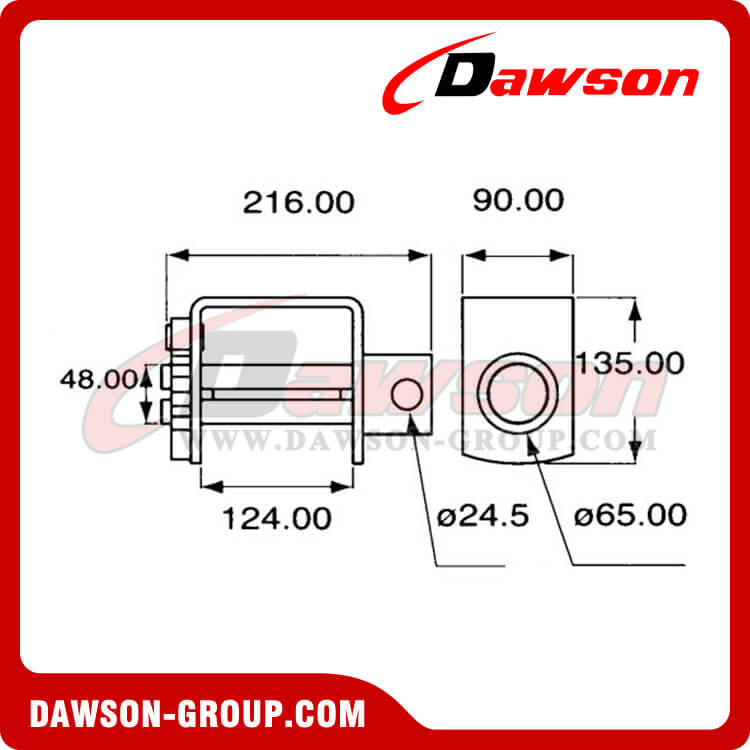 DSWN6801 トラック用高品質ラッシングウインチ