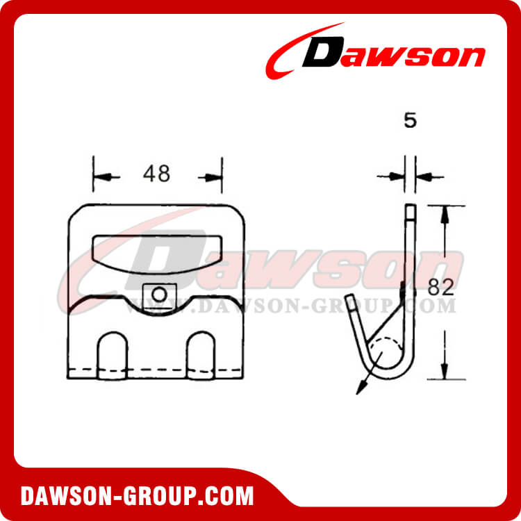 DSFH50502 フラット フック - Dawson Group Ltd. - 中国メーカー、サプライヤー、工場