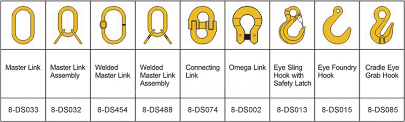 マスターリンク、アイグラブフック付き G80 チェーンスリング - Dawson Group Ltd. - 中国メーカー、サプライヤー、工場