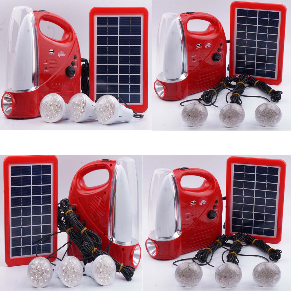 4AH Lead Acid Battery Radio/FM/AM Function SMD2835 Portable Camp Lights