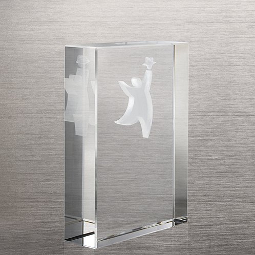 Team Guy 3-D Etch Crystal Trophy (#79963)