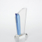 Fashion Straight Edge Light Blue Accent Crystal Trophy