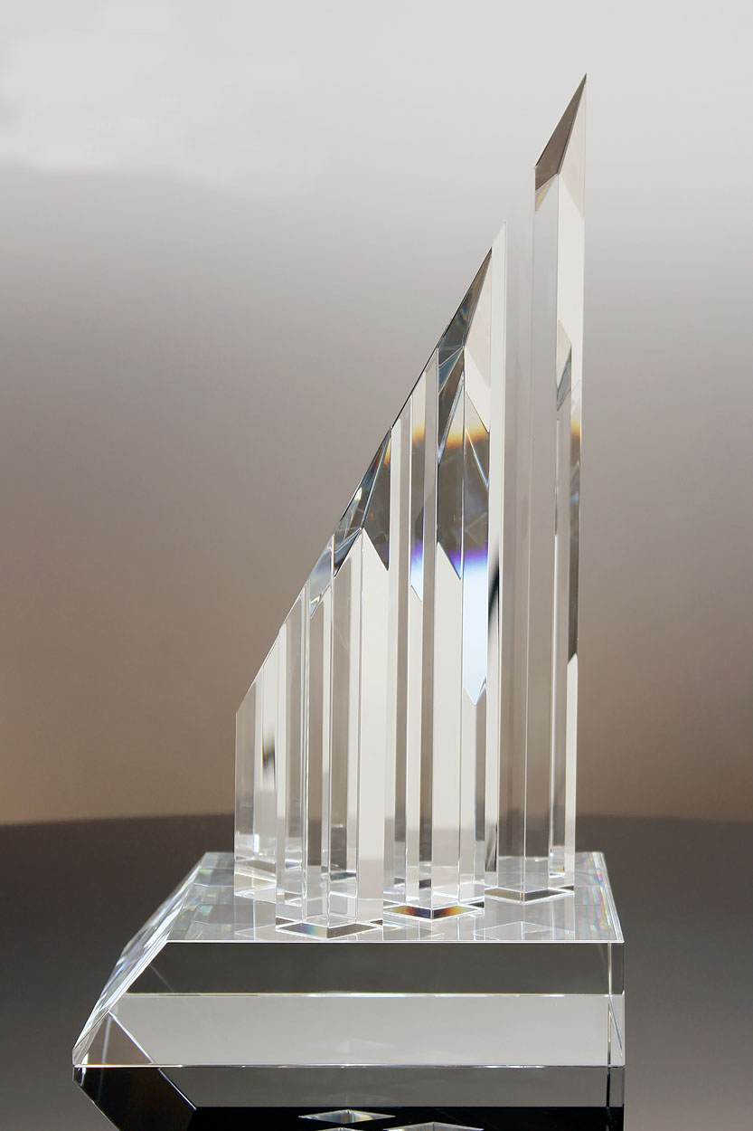 Champion Five Star Diamond Crystal Award Trophy
