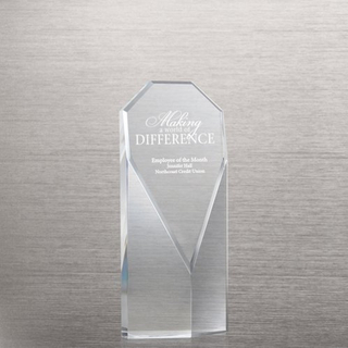 Diamond Executive Beveled Crystal Trophy for Celebrating Achievements (#76355)