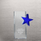 Side Blue Star Crystal Trophy (#78817)