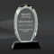 Diamond Cut Crystal Oval Award (J-CRY019S)