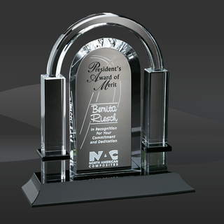 Biltmore Arch Crystal Award (CD-6354)