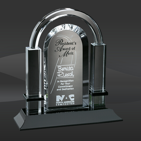 Biltmore Arch Crystal Award (CD-6354)