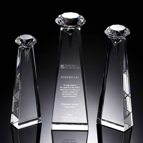 Diamond Goddess Crystal Award (#14103, #14104, #14105)