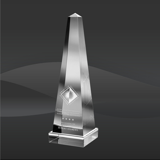 Clear Obelisk Tower Crystal Award (JC-4000-863, JC-4001-863, JC-4002-863)