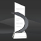 Smoked Boomerang Crystal Award (MP-OPT7822)