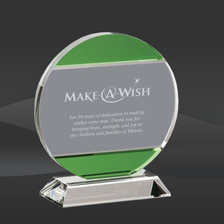 Green Border Crystal Award (STR-OPT7471, STR-OPT7472, STR-OPT7473)