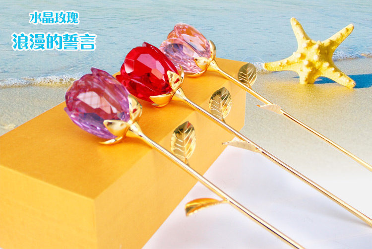 Crystal Glass Flower as Crystal Gift