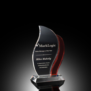 Artisan Flame Crystal Award - Red (#1114RD, #1115RD)