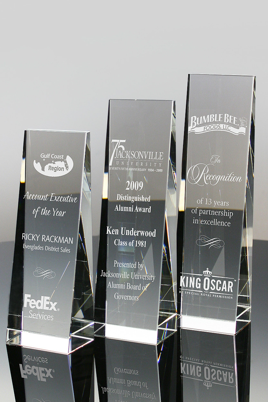 Incline Crystal Award (#5986, #5423, #5424)