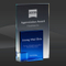 Blue Square Block Crystal Award (CIP-YJ717)