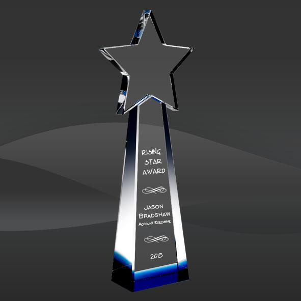 Crystal Blue Star Goddess Award (TM-C1209S, TM-C1209M, TM-C1209L)