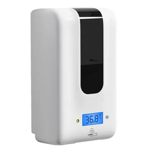 Detector de temperatura Termometría Medición automática de temperatura del sensor 2 en 1 Máquina integrada 1200ml Dispensador desinfectante de manos