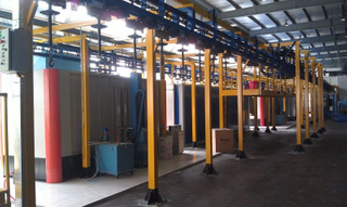 Automatic Seamless Cylinder Tank Spraying Painting Line in China