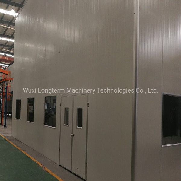 Dust-Free Lift/Elevator Board Powder Coating System, Professional Robot Transfer System Spray Paint Booth for Lift Board