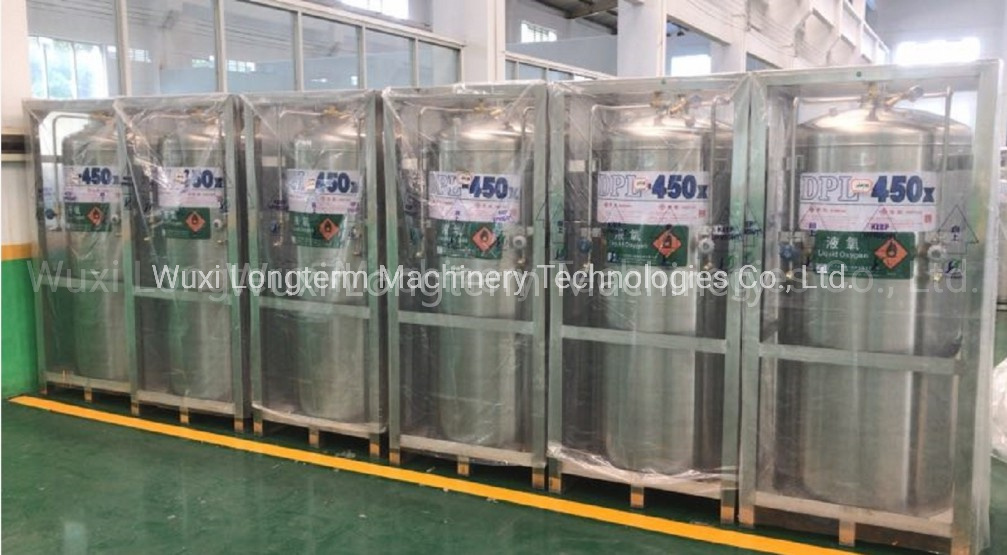Empty Heat-Insulation Liquid Cryogenic Gas Cylinder Dewar Tank Bottle^