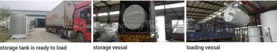 Cryogenic Liquid Lox/Lin/Lar/Lco2/LNG Storage Tank ISO Tank Container