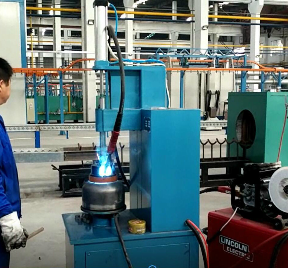 Semi-Automatic LPG Cylinder Socket Welding Machine