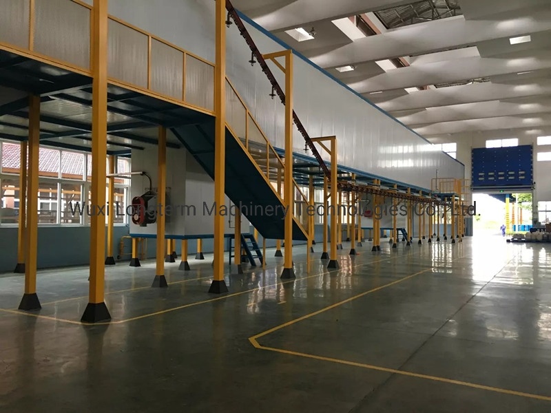 Environmental Protection Electric Powder Coating Line Production Line Electrostatic / Powder Coating Booth for Wheel Rim