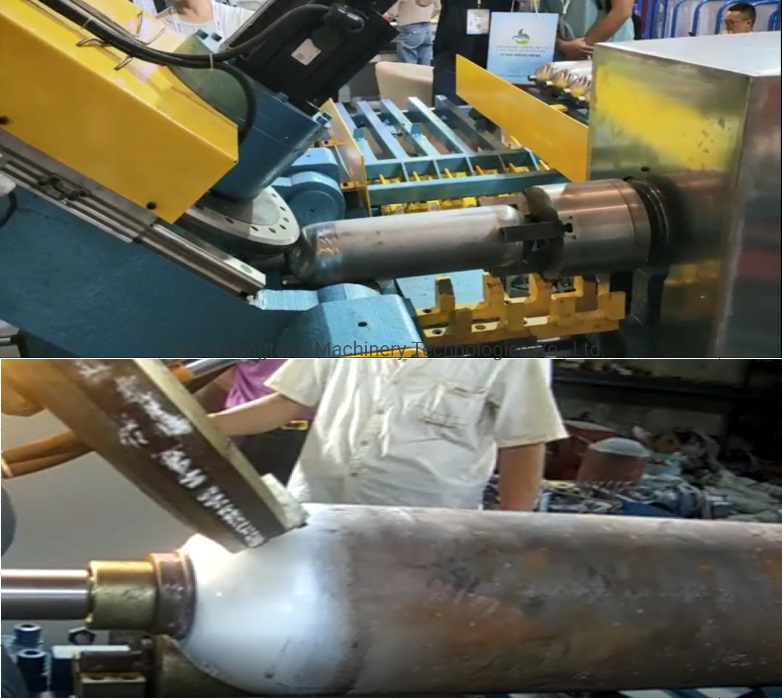 High Volume Automatic Gas Cylinder Embossing Machine for Seamless Cylinder