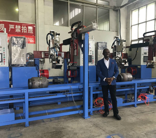 Semi-Automatic LPG Cylinder TIG Welding Assemble Machine