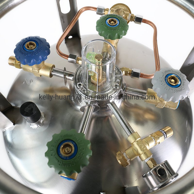 Welded Insulated Container Liquid Oxygen Dewar Cylinder