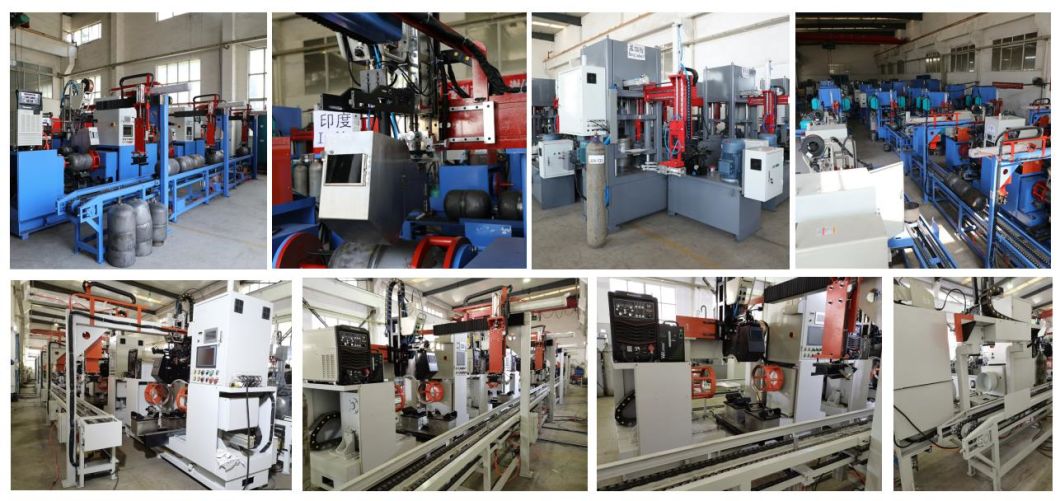 Incredible Modern Fully Automatic 9lb 20lb LPG Gas Cylinder Production Lines Complete 12.5kg 35kg 45kg LPG Gas Cylinders Manufacturing Line
