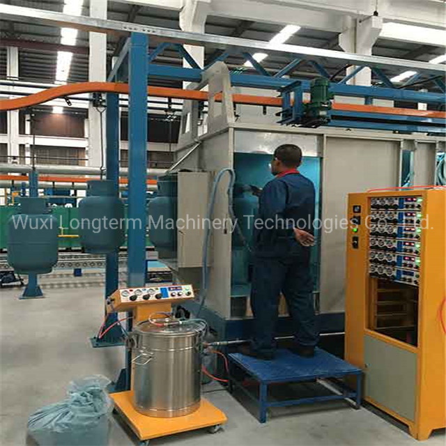 High Quality Automatic LPG Cylinder Paint Spraying Production Line, Dust Free Automatic LPG Cylinder Spray Painting Booth!