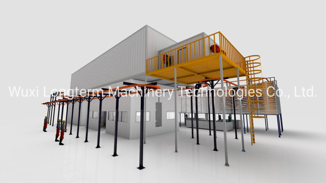 High-Efficiency Electrostatic Hardware Metal Products Powder Coating System, Painting Booth/