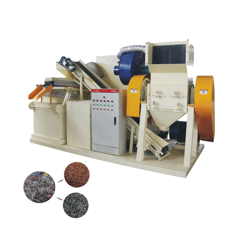 Hydraulic Station and Electrical Control Cabinet and Other Components Electrical Cable Wire Stripper Heavy Duty Crushing Mrecycling Machine