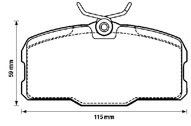 Brake pad for MERCEDES BENZ