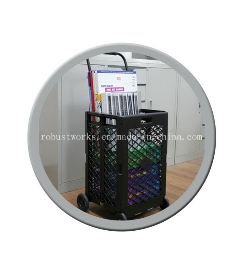 Extra Capacity Plastic Folding Shopping Cart (FC404K)