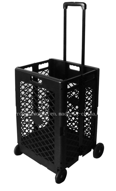 Extra Capacity Plastic Foldable Shopping Cart (FC404KP)