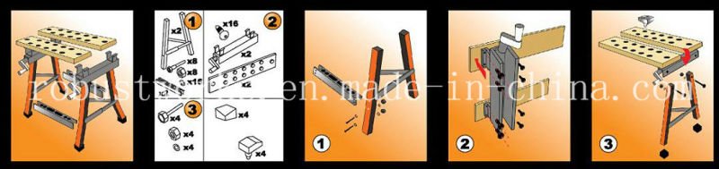 25X25mm Square Tube Work Bench (18-1002)