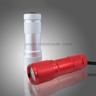 9 LED Aluminum Alloy Torch with Lanyard 
