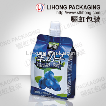 Juice Stand Up Pouch With Spout Food Graded